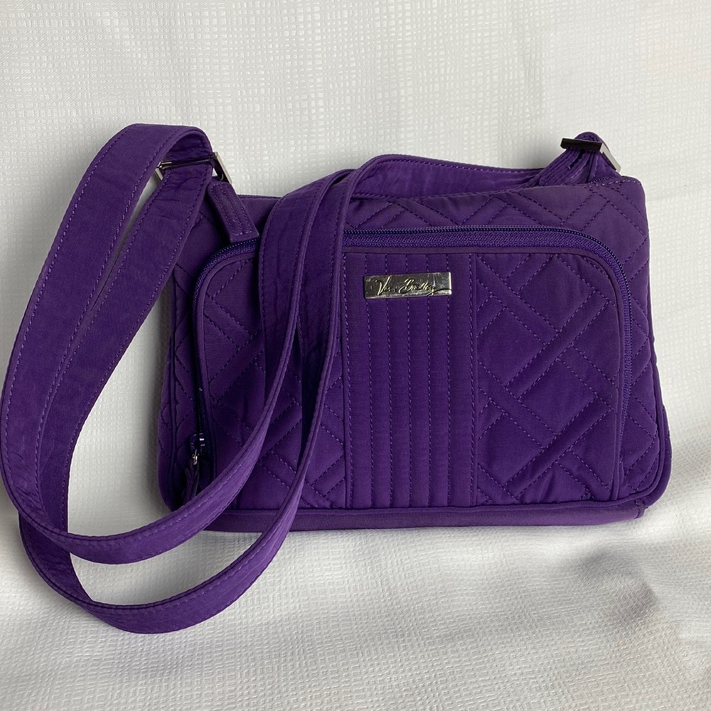 Beautiful Vera Bradley Little Hipster Crossbody Bag in Purple